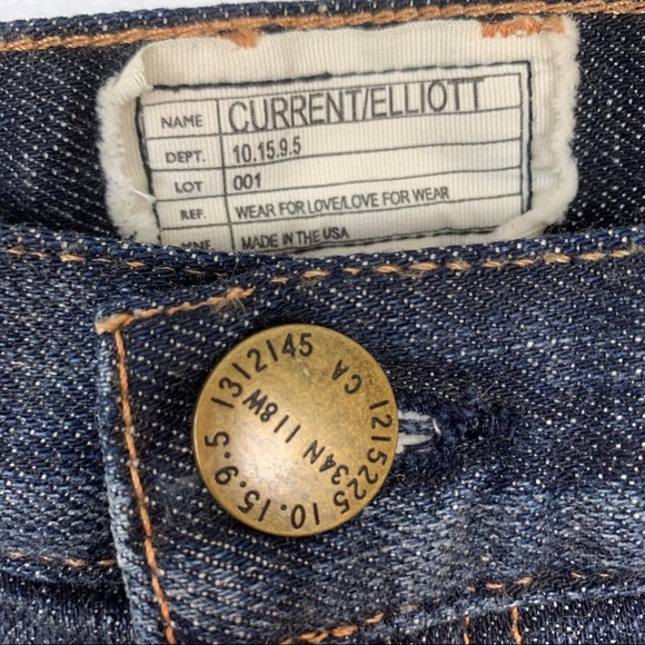 CURRENT/ELLIOTT 5 Pocket Denim Mini Skirt Indigo Sun Size 26 Y2K Retro - Picture 4 of 8